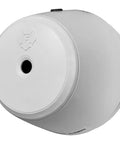 Sleek Compact Photoelectric Smoke Detector With A Sealed Long Life Battery, gray color, back view showcasing design and installation feature.