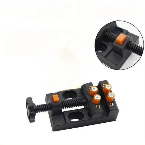 Mini Drill Press Vise Clamp For DIY Jewelry And Watch Repair, Walnut Core Bench Vise