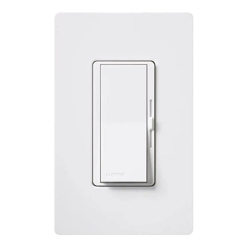 Space Saving 3 Speed Ceiling Fan Control Switch For Indoor Rooms Single Pole Or 3 Way White Finish DVFSQ-F-WH Ideal For Bedrooms Bathrooms Basements Not Compatible With Remotes Or Motorized Fans