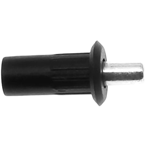 Top Shelf Cabinet Door Spring Pins And Damper Replacement Hardware For Kitchen Cupboards No Hassle Swap Metal shaft with black plastic grip.