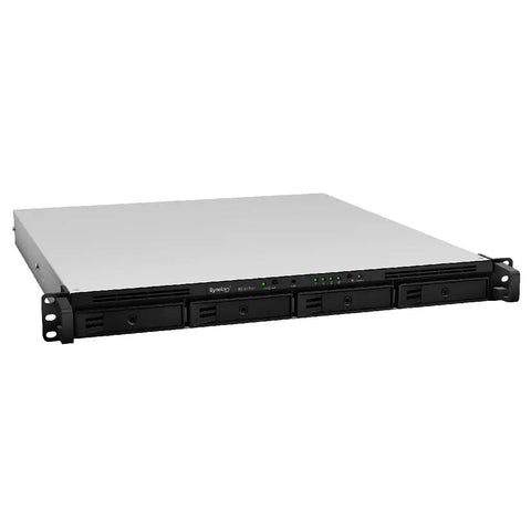 Industrial Rackmount Nas Server Drops Intel Xeon Muscle And Sixty Four Gigs Ram For Heavy Lifting, 1U size with four bays.