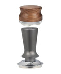 Grab This Dope Adjustable Coffee Tamper And Espresso Distributor Forged From Solid 304 Stainless Steel with wooden handle.