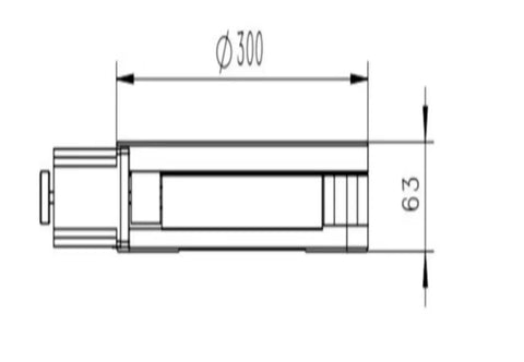 Straight Up Solid Motorized Rotary Table Featuring Hollow Flange Design And Knockout Precision Indexing Optimized For Real World Machine Shop Builds Smooth Worm Gear Drive Delivers Slick Rotation Multi Axis Compatible Angle Base, technical drawing with dimensions.