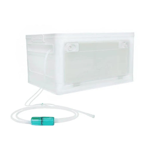 Pet Hydrogen Oxygen Inhalation Box For Cats And Dogs, Easy Setup Nebulizer Chamber With Handy Handles And Wheels