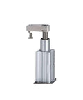 Nifty Little Rotary Clamp Cylinder Sports 50 Mm Bore And 10 Mm Stroke, compact silver pneumatic clamp for tight assembly spaces.