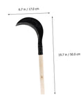 Manganese Steel Long Handle Scythe For Weeding And Lawn Care Tough As Nails Heavy Duty Garden Tool With Sharp Blade Ergonomic Grip