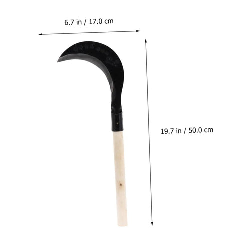 Manganese Steel Long Handle Scythe For Weeding And Lawn Care Tough As Nails Heavy Duty Garden Tool With Sharp Blade Ergonomic Grip