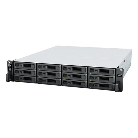 Rack Mount Network Attached Storage Server Featuring Beefy Ryzen Quad Core Processor And Two Hundred Sixty Four Tb Drive Capacity with multiple drive bays.