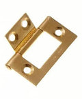 Heavy Duty Four Hundred Eighty Pack Cabinet Door Flush Hinges delivering smooth gliding brass plated steel performance on a hinge.