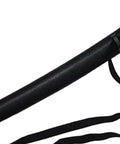 Beefy Ultra Durable Polypropylene Wakizashi Trainer sheath, black textured surface, accompanies practice sword for safe transport