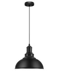 Industrial Black Pendant Lights For Hallway And Kitchen Island Farmhouse Style Hanging Light Fixture With Metal Shade Vintage Barn Chic Ceiling Lamp For Living Room Dining Room Entryway And More