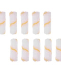 48 Pack Mini Paint Roller Covers With Super Soft Polyester Nap Kick Back On Your Home Reno No Drama Trim And Detail Painting Sets That Hold Plenty Of Paint For A Dang Smooth Clean Finish in assorted colors.