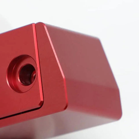 Close-up of Heavy Duty Aluminum OBD Port Lock With Security Screw Tool Kit, showing installation slot and design detail.
