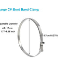 Large adjustable CV boot band clamp from the Universal CV Boot Band Clamp Tool Kit With Adjustable Drive Shaft Clamps, 13Pcs Automotive Banding Kit