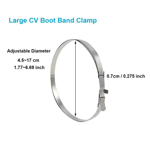 Large adjustable CV boot band clamp from the Universal CV Boot Band Clamp Tool Kit With Adjustable Drive Shaft Clamps, 13Pcs Automotive Banding Kit