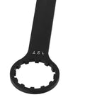 Front Fork Cap Wrench Tool for SR Suntour XCR XCT XCM RST Suspension Forks, black aluminum design, 12T marking visible.