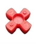 Top Shelf GR14 Flexible Jaw Coupling Element Kit With Durable Urethane Buffer Rubber Is Perfect For Mining Steel And Power Machinery Heavy Duty Performance Guarantee. red GR14 urethane jaw coupling element, four-lobe cushion insert