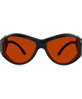 OD 6 Plus Laser Safety Specs For 190nm To 550nm Wavelengths Violet Blue Green Laser Eyewear Pro Grade Frame Style 2 Black
