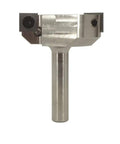 Carbide Tipped Large CNC Spoilboard Surfacing Bit With Two And A Half Inch Diameter And One Half Inch Shank Two Wings