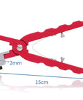 Pro Level Watch Band Tool Kit Featuring Heavy Duty Spring Bar Pliers And Precision Hole Punch For Leather Straps, red ergonomic pliers.