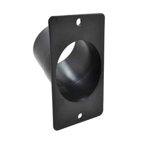 Shop Ready 4 Inch Universal Dust Port Adapter For Jointers And Band Saws Pre Drilled Mounting Holes showing heavy duty ABS plastic design.