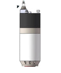 Side view of Pneumatic Tool Changer Spindle For CNC Engraving And Milling, BT30 Water-Cooled, 220V-380V, showing connection ports.