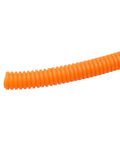 Spiral Wrap Cable Tube 7.5mm To 25mm 5M PP Insulated Split Wire Loom Protection Sleeve for Auto Wiring Harness, orange color.