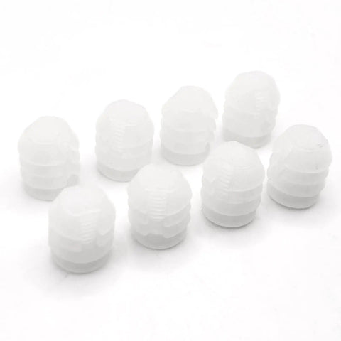 Hella Sturdy Replacement Screws And Plastic Sleeve Insert Set For Bed Frame Repair Solid Furniture Hardware, eight durable plastic sleeve inserts.