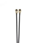O3 Air Unit FPV Antenna 85mm With Dual IPEX1 Connectors shown straight with black cables for easy mounting on DIY drones.