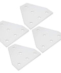 T Shape Aluminum Joining Plate With 5 Holes, Rock Solid Joint Bracket For Aluminum Profiles displayed in silver, type 4040T