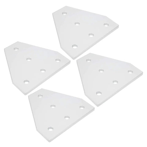 T Shaped Aluminum Alloy 5 Hole Joining Plate For Aluminum Profile Vertical Joint Bracket With Precise Hole Layout For 2020 3030 4040 Systems