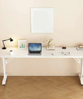 Smooth Rolling Height Adjustable Laptop Desk On Wheels For Home Office And Bedside Setup Ergonomic Portable Standing Workstation with laptop and decor.