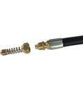 2 Pieces Sewer Jetting Nozzle Set With Spring Head For Drain And Pipe Cleaning, Stainless Steel, Rust Resistant, G1 8 Female Thread