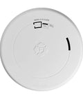 Sealed 10-Year Battery 2-In-One Smoke And Carbon Monoxide Detector With Slim Profile Design mounted on a ceiling for home safety