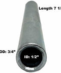Beefy Heavy Duty Aftermarket Spanner Bushing 7.5 Inch Long, 0.5 Inch ID, 0.75 Inch OD, Replaces 1-633959, Fits Xmark Toro