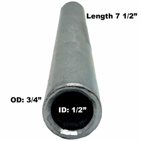 Beefy Heavy Duty Aftermarket Spanner Bushing 7.5 Inch Long, 0.5 Inch ID, 0.75 Inch OD, Replaces 1-633959, Fits Xmark Toro