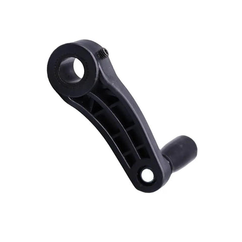 Built Tough Universal Drill Press Crank Handle Replacement Elevating Control Wheel for 9/16 Inch Shaft, black plastic design.