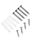 Screws and anchors for Badass Metal Shelf Brackets Double Pack L Shape Corner Braces For Walls installation.