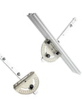 Table Saw Miter Gauge Kit With Adjustable Angle Ruler And Aluminum Guide Rail featuring pro grade precision miter stop