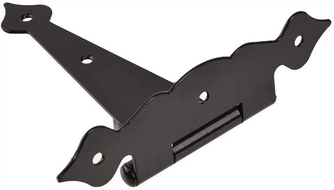 Premium Heavy Duty T Hinge For Barn Doors And Entry Gates Featuring Secure Left Or Right Turn Options Solid Steel Design close-up view.