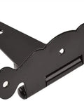 Premium Heavy Duty T Hinge For Barn Doors And Gates, solid steel black hinge with a smooth pivot design.