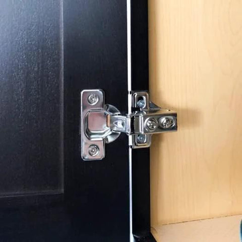 4 Pack One Half Inch Overlay Concealed Cabinet Hinges With Soft Close And 105 Degree Open For Face Frame And Frameless Doors, Satin Nickel Finish