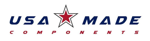 USA Made Components logo, featuring a red star between 'USA' and 'MADE' with 'COMPONENTS' beneath, representing American manufacturing.