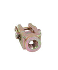 Two Pack Clevis With Two Pins Kit Replaces OEM 1090344 681-423-0050 ZBRAS3000, side view of metal clevis with threaded hole