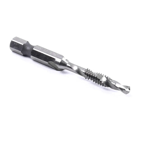 Heavy Hitter Hex Shank Drill Tap Bit Set With Split Point Tips For Smoother Tapping, 5pc HSS bit, designed for threading and drilling.
