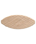 Single Fifty Number Twenty Beech Wood Joining Biscuit for woodworking, oval shape, textured surface, for edge and miter joints.