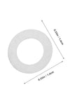 Ultra Thin Stainless Steel Door Knob Spindle Washers 100 Pcs Flat Shims 8x14x0.1mm Spacer Kit For Home Hardware Maintenance Repair Do It Yourself Slick Quick Installations And Durable Everyday Projects. stainless steel washer 8x14x0.1mm