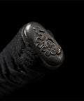 Decorated end of 40 Inch Japanese Iaito For Training With Dull Blade Handmade Full Tang Practice Sword