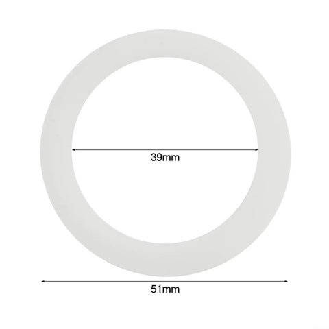 Premium Silicone Replacement Gasket Seal For Moka Espresso Coffee Makers Fits 1 Cup Through 12 Cup Stovetop Pots 51mm diameter