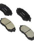Bosch BC929 QuietCast front ceramic brake pad set, four pads with black backing plates